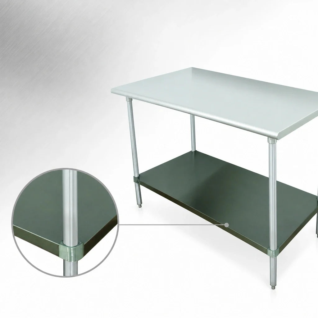 Advance Tabco TA-94-3 3-Foot 16-Gauge 304 Stainless Steel Undershelf Upgrade for Work Tables