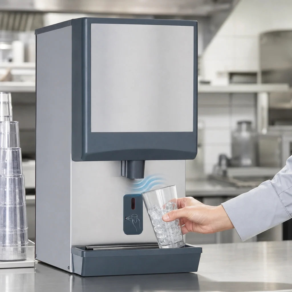 Follett Symphony Plus E12CI414A-SI Countertop Chewblet Ice Dispenser with Integral Ice Machine, Air-Cooled, 230V