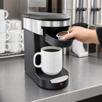 Hamilton Beach Commercial HDC200S-CA Hamilton Beach Front-Loading Single-Cup Pod Coffee Maker, Fits 8-12 oz. Cups, Automatic Shut-Off, Black Case of 6