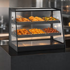 Federal Industries Elements EH4828 47-Inch Countertop Heated Merchandiser with 2 Adjustable Shelves, Tempered Glass and Lighting