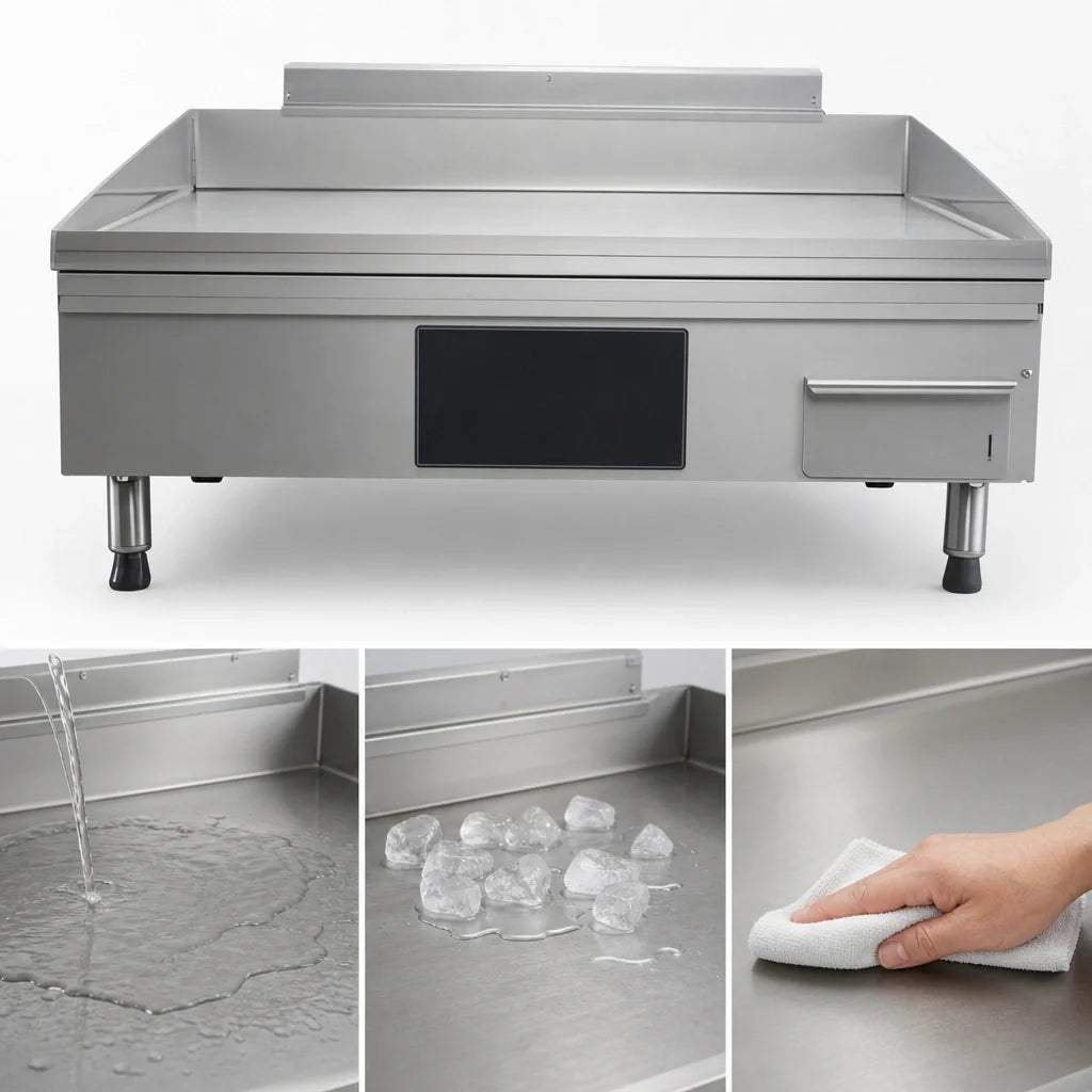 AccuTemp AccuSteam Griddle GGF1201A4850-T1 Countertop Natural Gas Griddle, 48" x 30" Cooking Surface, Digital Controls, Stainless Steel