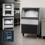 Follett UFE414A80 Integrated Flake Ice Machine, 425 lb/24 hr, 75 lb Bin, Air-Cooled, Stainless Steel