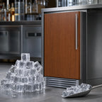Summit Commercial Summit Appliance BIM44GCSSIF Commercial Built-In/Freestanding Full-Size Dice Ice Machine, 25 lb Bin, Stainless Steel
