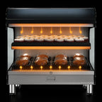 Alto-Shaam Halo Heat HSM-36/2S/T 36-Inch Countertop Self-Service Heated Shelf Merchandiser, 2 Shelves, LED Lighting, Thermostatic Controls