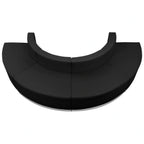 Flash Furniture Hercules - Alon ZB-803-520-SET-BK-GG Modular Reception Configuration with Four Black LeatherSoft Chairs