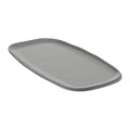 Global Tableware Collective Dalebrook, Marl DBTGY4608 Rectangular Melamine Side Plate, Charcoal Grey, 11-3/4" x 6" 1 Dozen