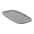 Global Tableware Collective Dalebrook, Marl DBTGY4608 Rectangular Melamine Side Plate, Charcoal Grey, 11-3/4" x 6" 1 Dozen