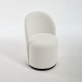 360 Degree Swivel Armless Dining Barrel Chair with Stain-Resistant Upholstery - Multiple Colors
