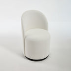 360 Degree Swivel Armless Dining Barrel Chair with Stain-Resistant Upholstery - Multiple Colors