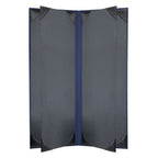 Risch LINEN-6V 4.25X14 Vinyl Hardback Menu Cover, 4-1/4 x 14 in, Single, 6-View Booklet Case of 25