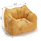 Chenille Arm Chair with Highly Resilient Foam - Multiple Colors
