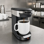Hamilton Beach Commercial HDC200S-CE Hamilton Beach Single-Cup Pod Coffee Maker, Front-Loading, 230V, Black Case of 6