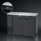 Arctic Air ABB48 49-Inch 12.5 Cu. Ft. Two-Section Back Bar Refrigerator, Two Solid Locking Doors