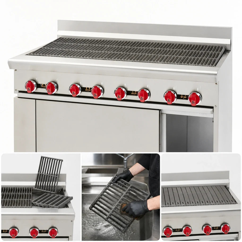 American Range AR-2RB 24-Inch Commercial Gas Radiant Broiler Range with 20-Inch Space Saver Oven, Stainless Steel