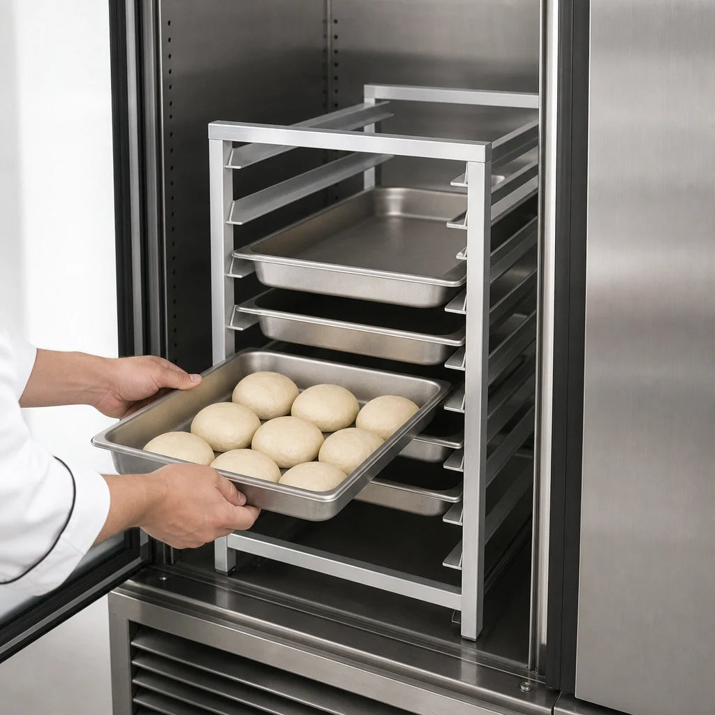 Channel RIR-7 Aluminum End-Load Bun Pan Rack for Reach-In Refrigerators, 7-Pan, 18 x 26-Inch, 3-Inch Spacing