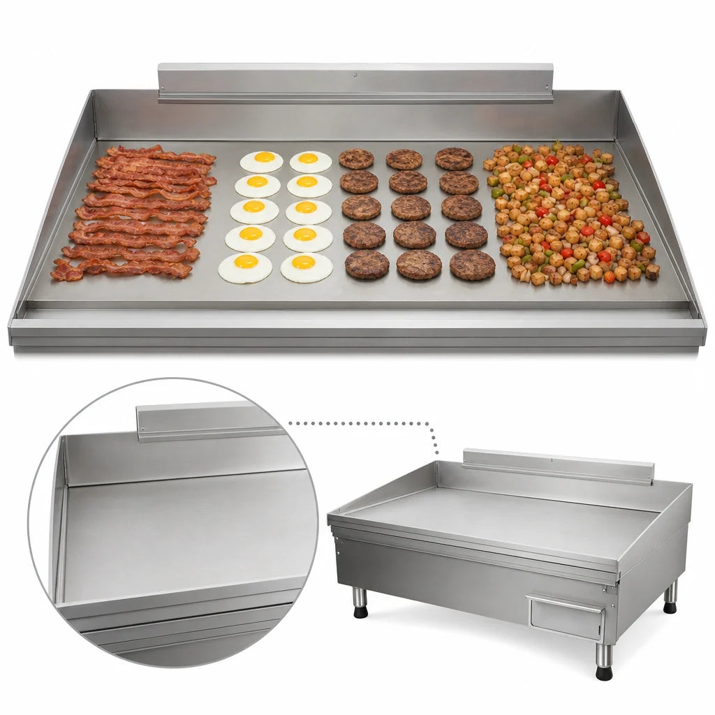 AccuTemp AccuSteam Griddle GGF1201A4850-T1 Countertop Natural Gas Griddle, 48" x 30" Cooking Surface, Digital Controls, Stainless Steel