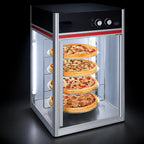 Hatco Quick Ship FSDT-1-120-QS Countertop Humidified Hot Food Display Cabinet, 4-Tier Rotating Rack, LED Lighting, 120V