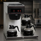 BUNN 13300.0003 Pourover Commercial Drip Coffee Maker with 3 Warmers, Manual Water Fill, 120V