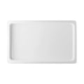 Global Tableware Collective G. Benedikt GBGAS90201 GN 1/1 Porcelain Rectangular Tray Dish, White, 12.5 x 21 x 1.25 in