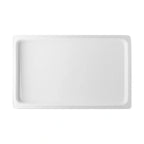 Global Tableware Collective G. Benedikt GBGAS90201 GN 1/1 Porcelain Rectangular Tray Dish, White, 12.5 x 21 x 1.25 in