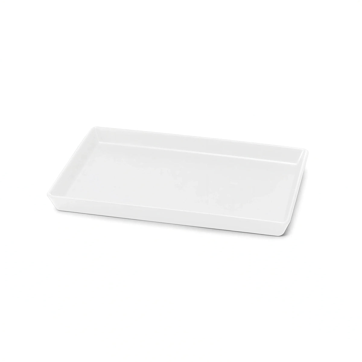 Steelite Delfin, Supermarket DFTRC128LT020 Rectangular Melamine Display Tray, Linen White, 12 x 8 x 1 in
