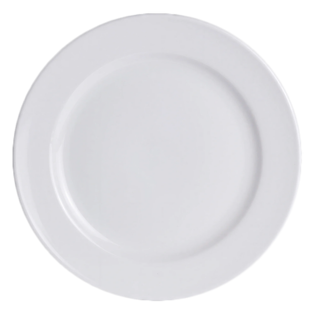 Global Tableware Collective Folio, Montego 6334P464 7-3/4" Round Porcelain Plate with Medium Rim Case of 3 Dozen