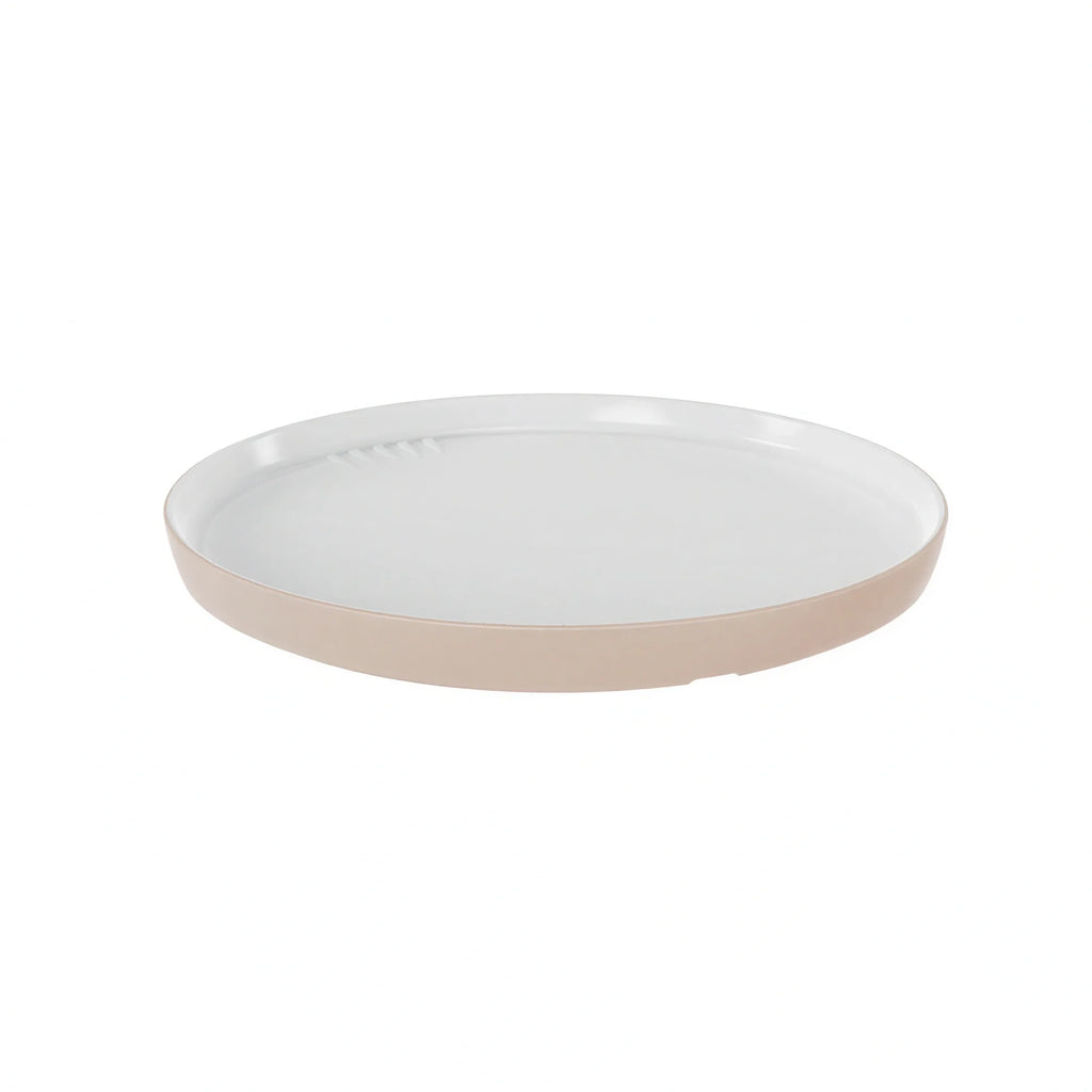 Global Tableware Collective Dalebrook, Talon DBTCM50016 Round Melamine Plate, 9-7/8", Beige