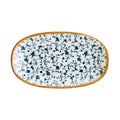 Global Tableware Collective Bonna, Gourmet BNCLFGRM34OKY Porcelain Oval Plate, 13-1/8 x 7-3/4 x 1-1/2 in