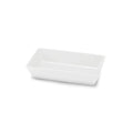 Steelite Delfin, Supermarket DFBRC106LT020 Melamine Rectangular Bowl, 1.5 qt, 10"W x 6"D x 2"H, Linen White