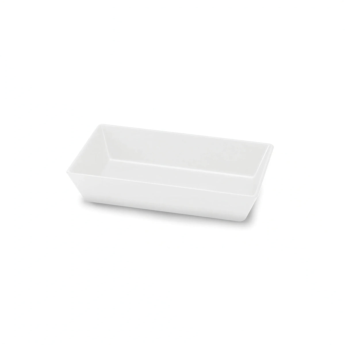 Steelite Delfin, Supermarket DFBRC106LT020 Melamine Rectangular Bowl, 1.5 qt, 10"W x 6"D x 2"H, Linen White