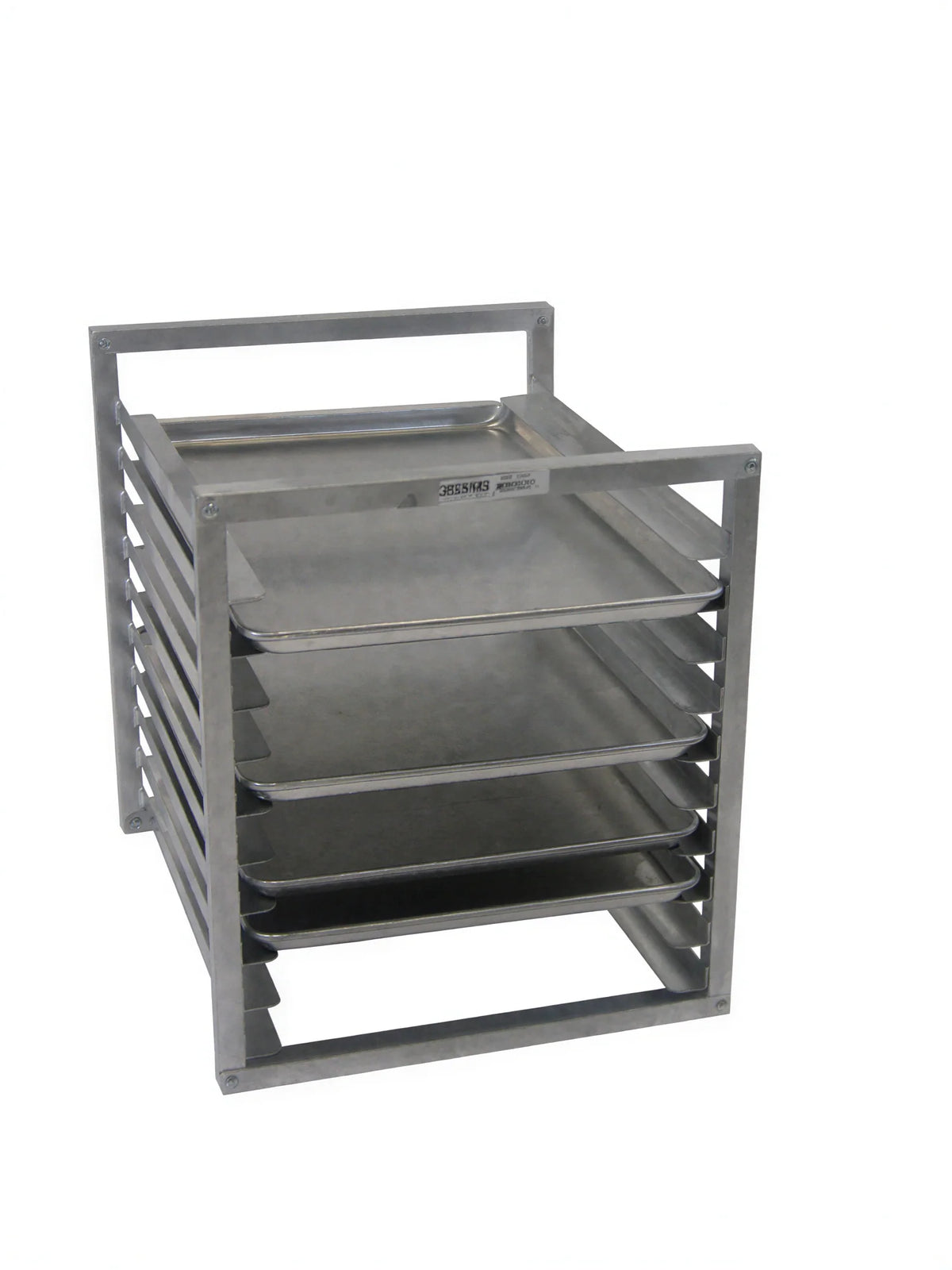 Channel RIR-10KD 10-Pan Aluminum End-Load Bun Pan Rack for Reach-In Refrigerators, Knock-Down, 18 x 26 or 13 x 18 Pans