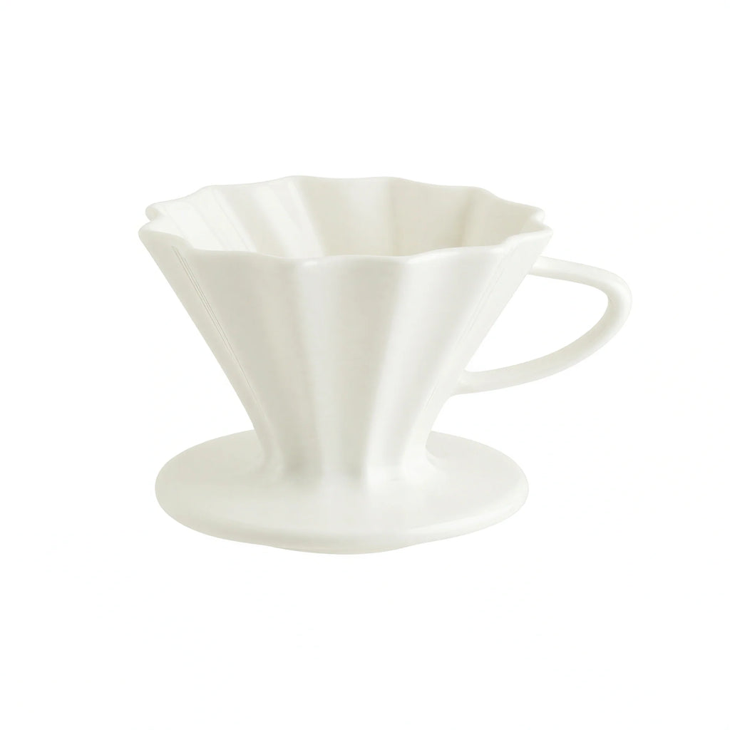 Global Tableware Collective Bonna, Raw BNRAW01DP Porcelain Dripper, 4.375 x 4.375 x 3.375 in