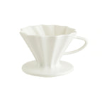 Global Tableware Collective Bonna, Raw BNRAW01DP Porcelain Dripper, 4.375 x 4.375 x 3.375 in