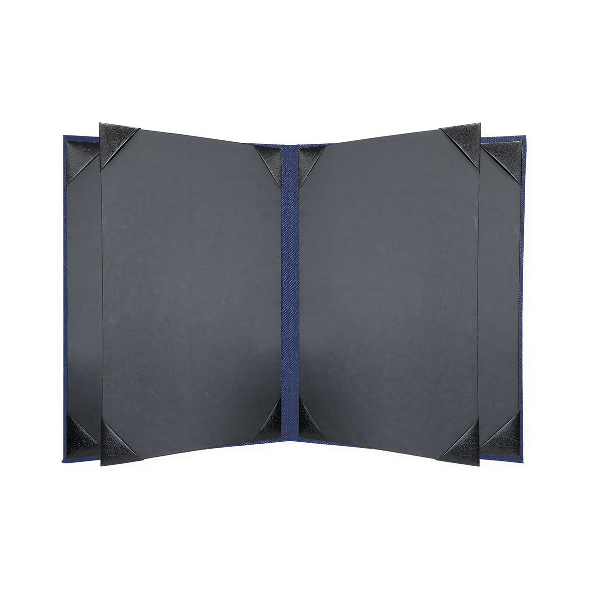 Risch LINEN-6V 8.5X14 Single Vinyl Hardback Menu Cover, 8-1/2 x 14 in, 6-View Case of 25