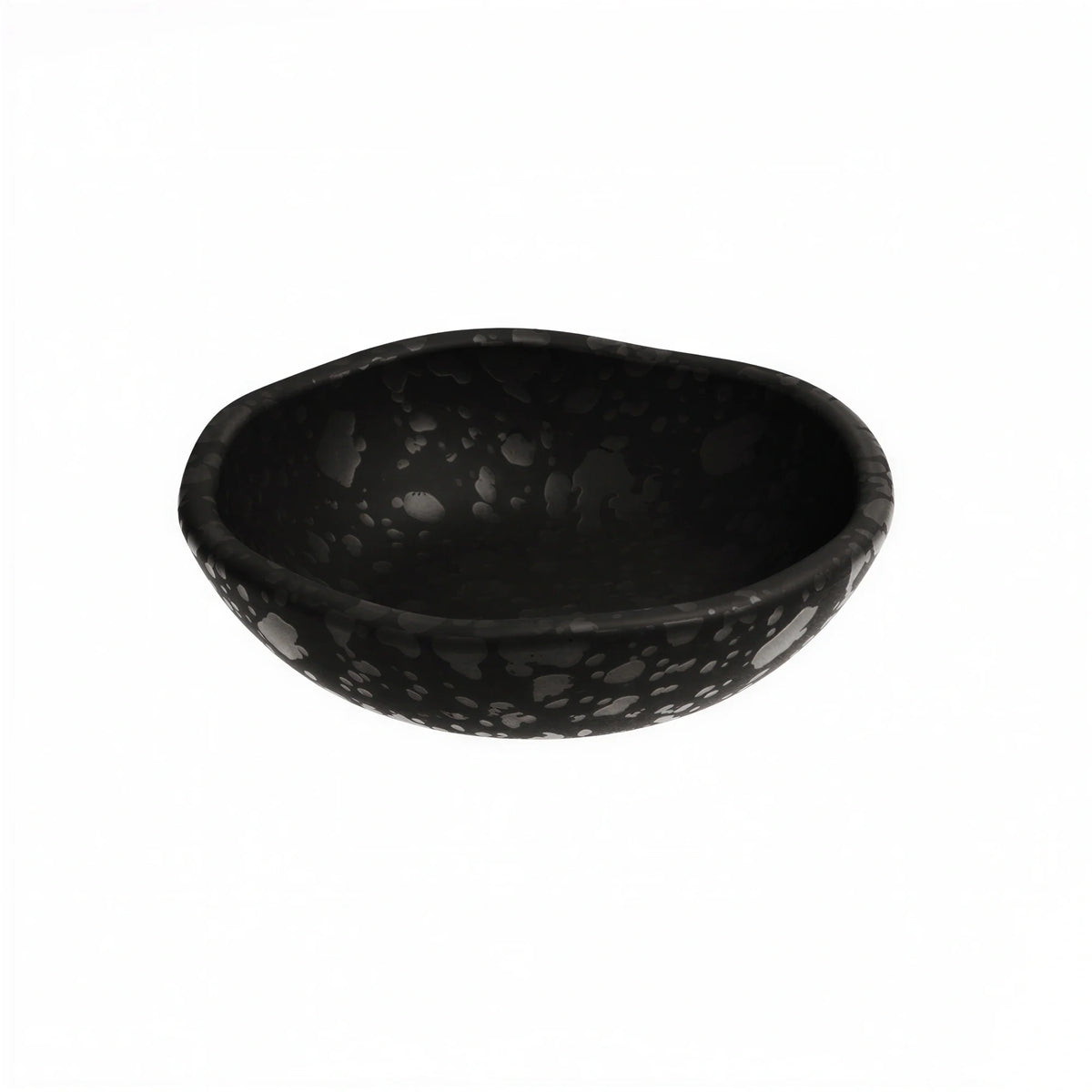Global Tableware Collective Dalebrook, Mineral DBTB4715 Round Black Melamine Bowl, 15.25 oz, 6-1/4" x 1-3/4"