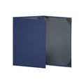 Risch LINEN-3V 5.5X8.5 Vinyl Hardback Fold-Out 3-View Menu Cover, 5-1/2 x 8-1/2 in Case of 25