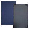 Risch LINEN-1V 8.5X14 Single-View Vinyl Hardback Menu Cover, 8-1/2 x 14 in. Case of 25