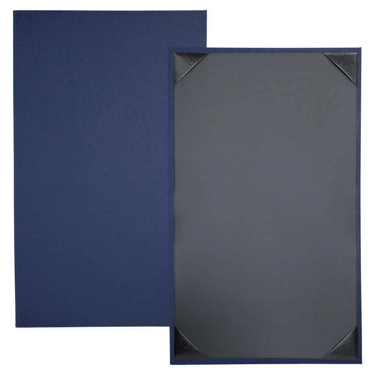 Risch LINEN-1V 8.5X14 Single-View Vinyl Hardback Menu Cover, 8-1/2 x 14 in. Case of 25