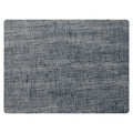 Steelite Modern Twist MTPLLN021216 Rectangular Silicone Placemat, 12 x 16 in, Linen Pattern, Denim Blue 1 Dozen