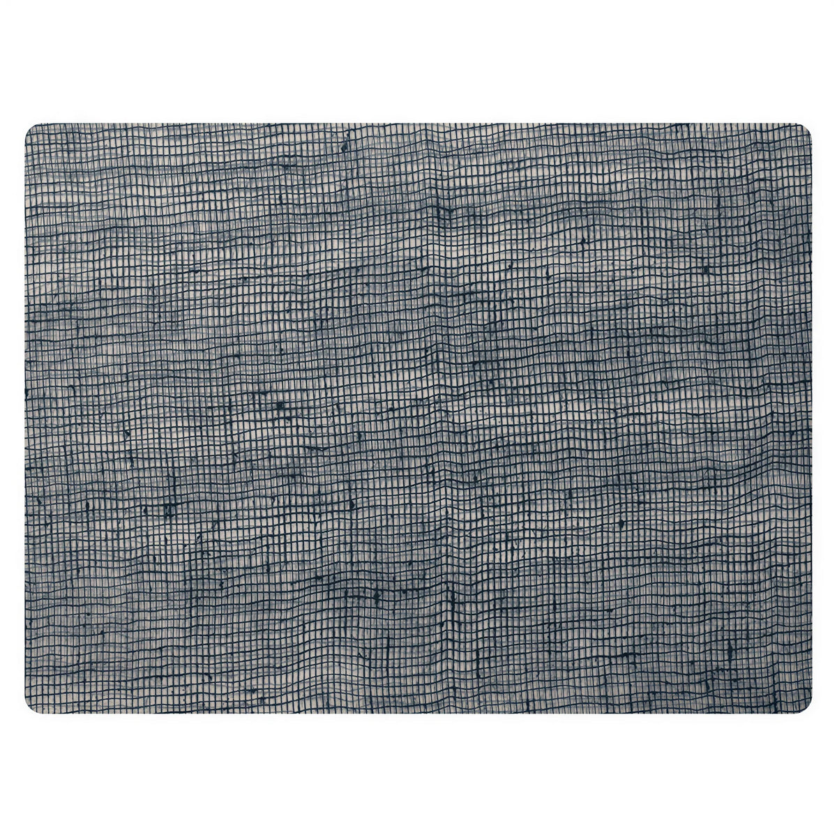 Steelite Modern Twist MTPLLN021216 Rectangular Silicone Placemat, 12 x 16 in, Linen Pattern, Denim Blue 1 Dozen