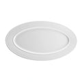 Global Tableware Collective G. Benedikt GBEXL30421 Oval Porcelain Plate, White, Flat Edge, 9-1/4" x 16-1/2"
