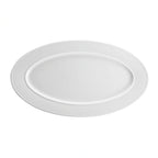 Global Tableware Collective G. Benedikt GBEXL30421 Oval Porcelain Plate, White, Flat Edge, 9-1/4" x 16-1/2"