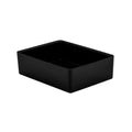 Global Tableware Collective Dalebrook, Kata DBTB4216 Rectangular Melamine Salad Bar Crock, 7 qt, Black, 13-5/8" x 10-1/4" x 3-7/8"