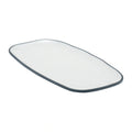 Global Tableware Collective Dalebrook, Marl DBTBL4608 Melamine Rectangular Side Plate, 11-3/4" x 7-1/2", Steel Blue Marl 1 Dozen