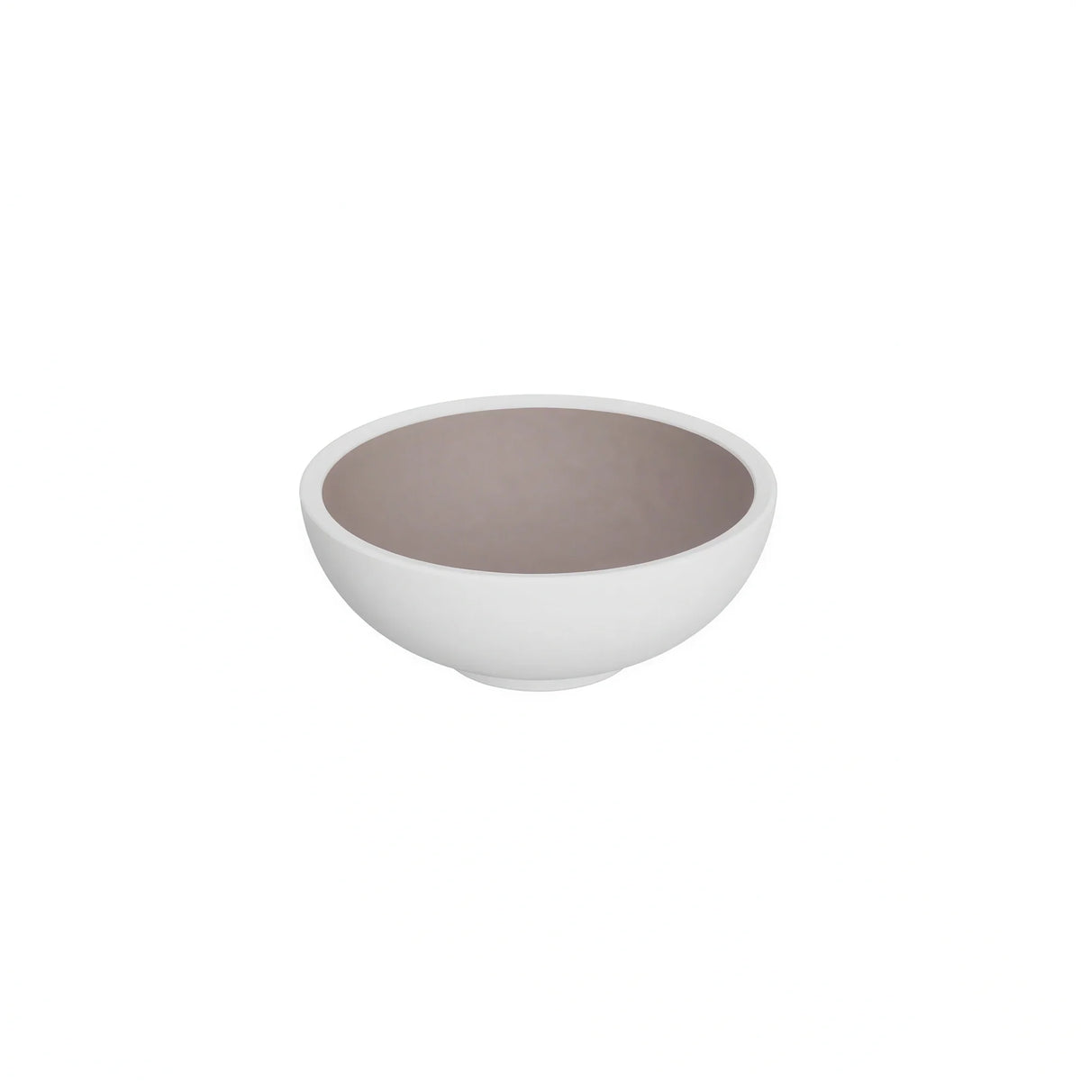 Global Tableware Collective Dalebrook, Trafalgar DBTW4727TP Round Melamine Bowl, 28.75 oz, 7-1/2", White & Taupe