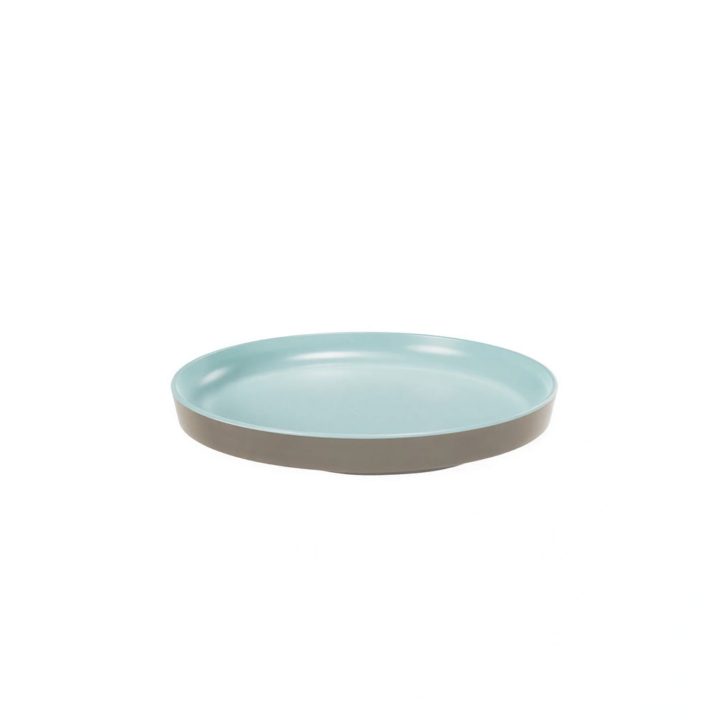 Global Tableware Collective Dalebrook, Mayfair DBTSG4652BL Round Melamine Plate, Medium Rim, Blue, 8-1/4" 1 Dozen