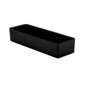 Global Tableware Collective Dalebrook, Kata DBTB4218 Rectangular Melamine Salad Bar Crock, 7 qt, Black, 20-1/2" x 6-7/8" x 3-7/8"
