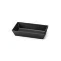 Steelite Delfin, Supermarket DFBRC106LT010 Rectangular Melamine Bowl, 1.5 qt, 10" x 6" x 2", Linen Black