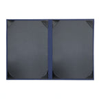 Risch LINEN-2V 5.5X8.5 Vinyl Hardback Menu Cover, 5-1/2" x 8-1/2", 2-View Case of 25