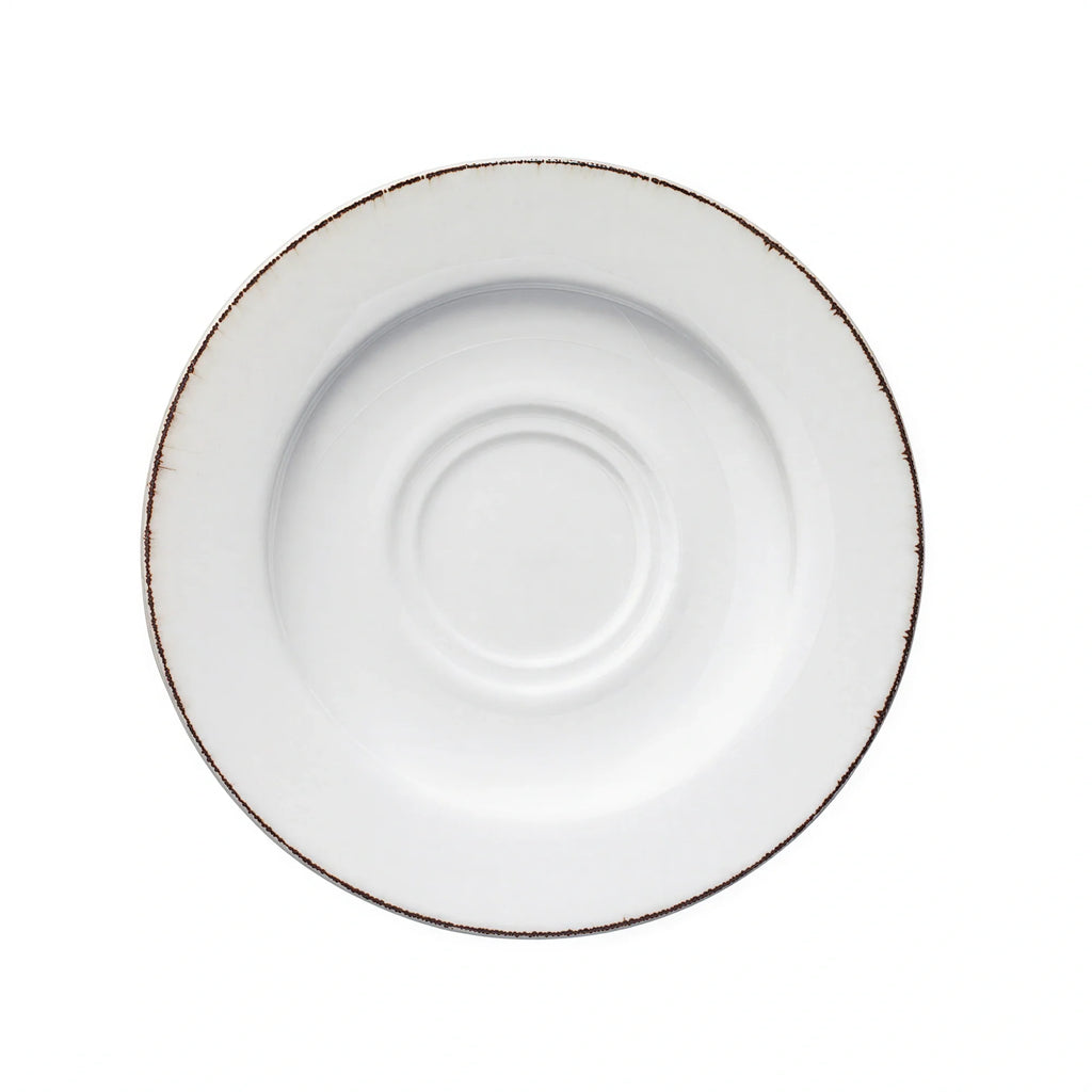 Global Tableware Collective Bonna, Rita BNE100RIT04CT Porcelain Coffee Saucer, Round, 6.25"